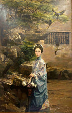 "Ancient Eastern Woman" Oil Painting