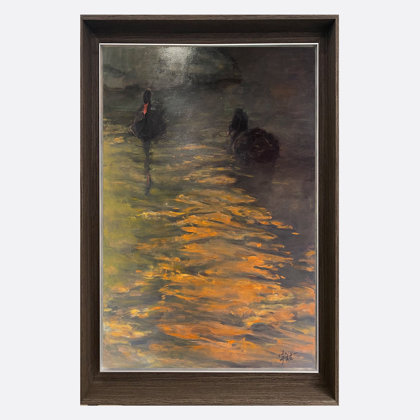 "Black Swan" Oil Painting