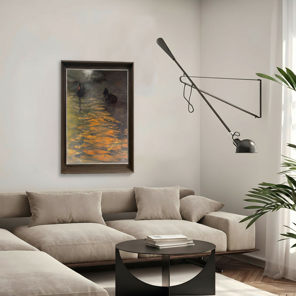 "Black Swan" Oil Painting