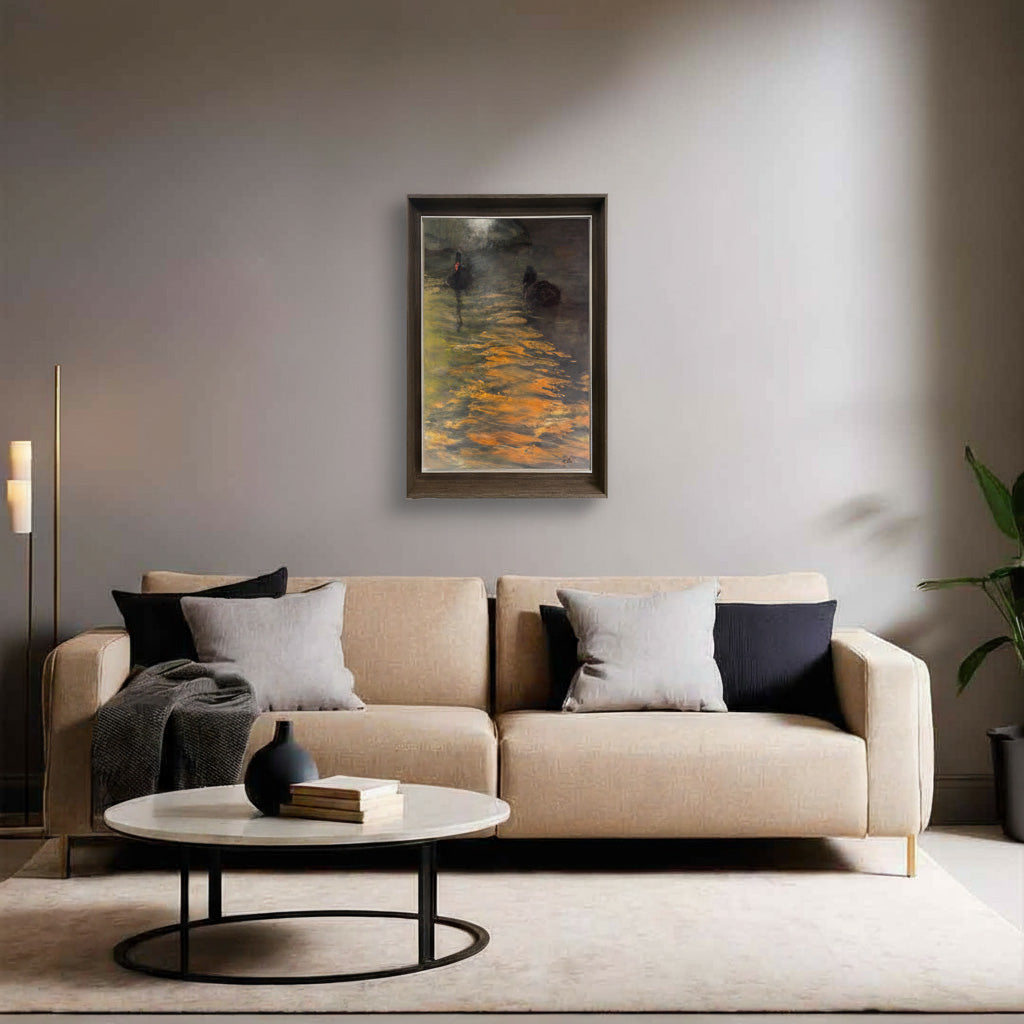 "Black Swan" Oil Painting