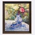 "Blue and Roses" Oil Painting