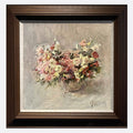 "Bouquet in Grey Tones" Oil Painting
