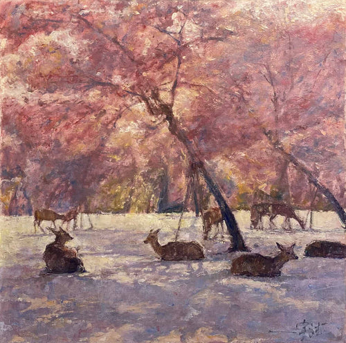 "Deer Collection04" Oil Painting