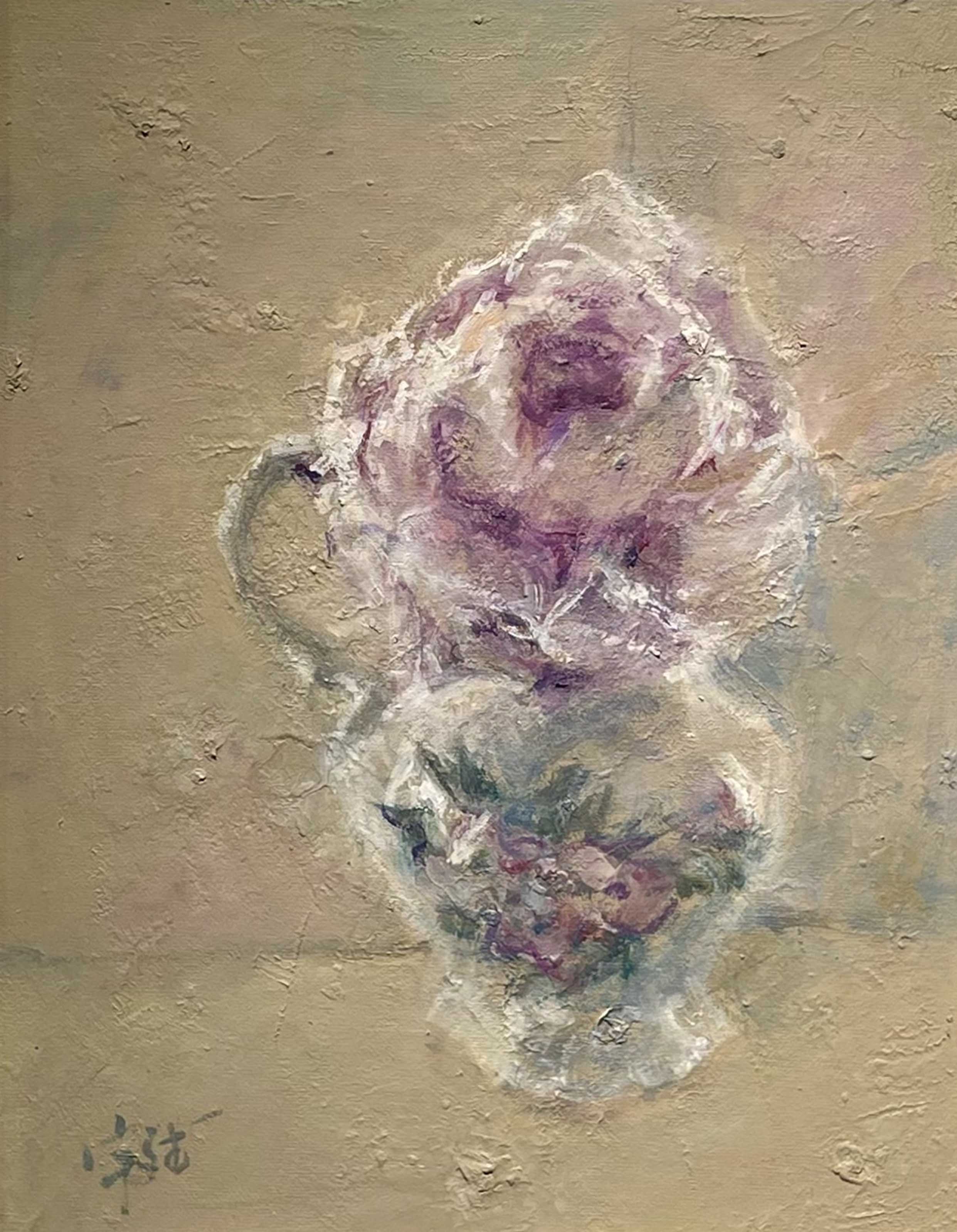 "Pale Purple Rose" Oil Painting