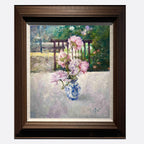 "Peonies by the Window" Oil Painting