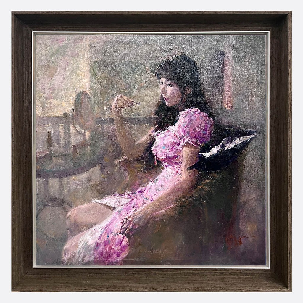 "Portrait of a Lady at Her Toilette" Oil Painting