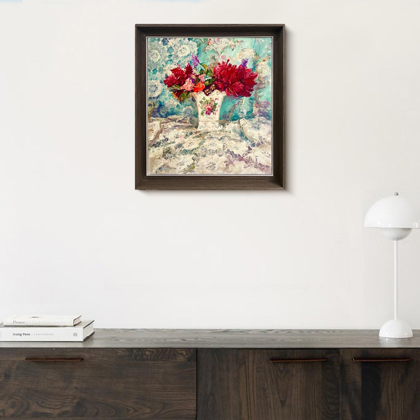 "Red Flowers" Oil Painting