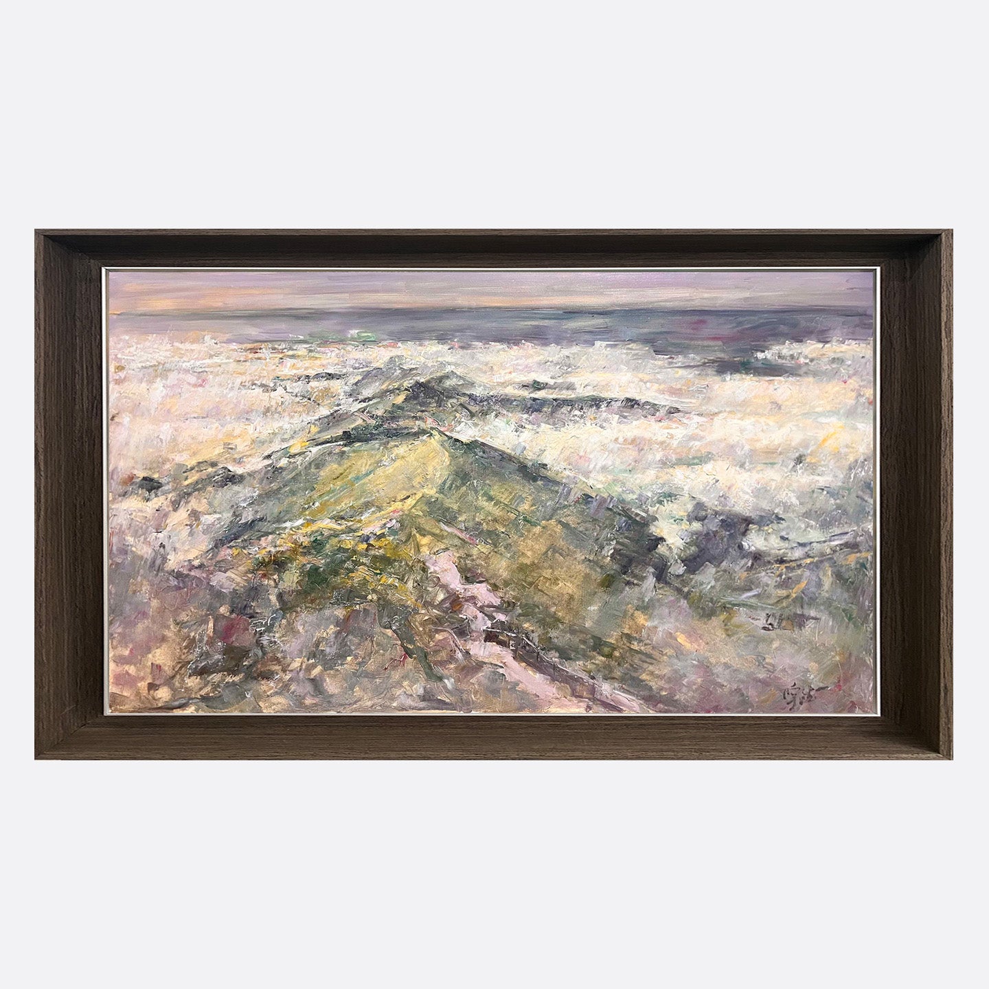 "Ridge in the Mist" Oil Painting