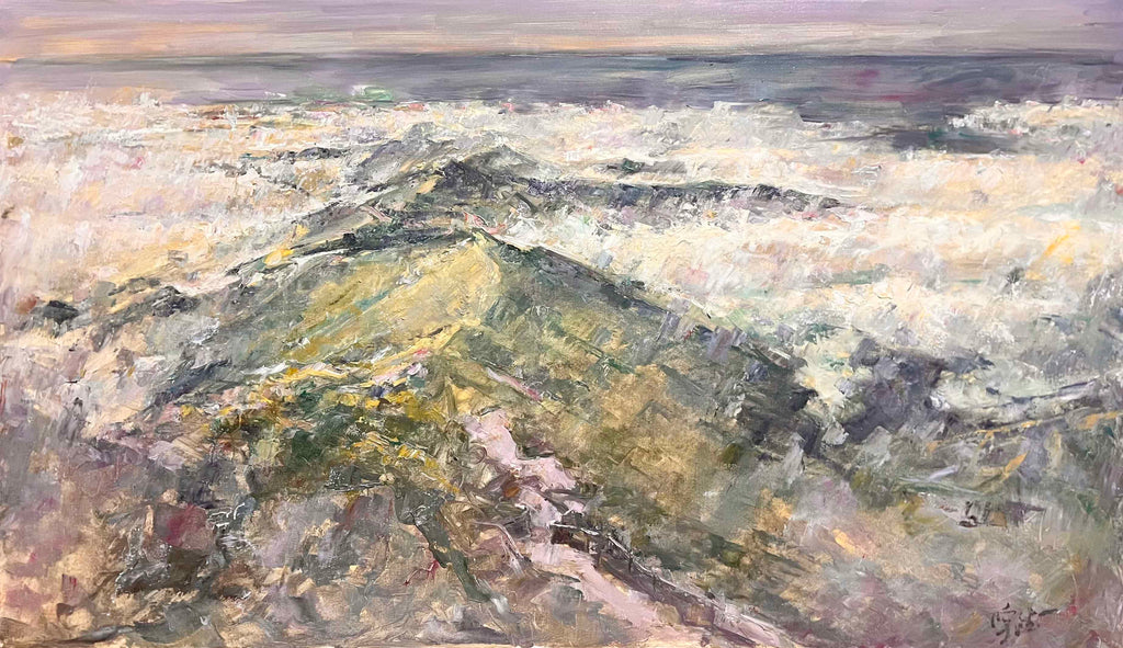 "Ridge in the Mist" Oil Painting