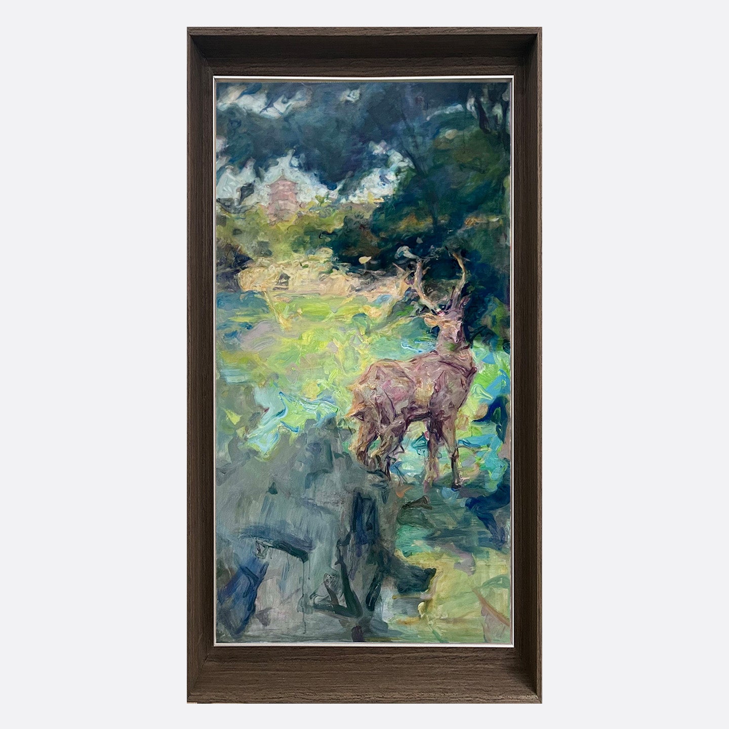 "Shadows of the Garden" Oil Painting