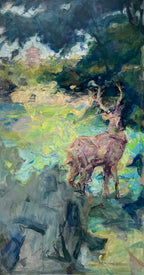 "Shadows of the Garden" Oil Painting