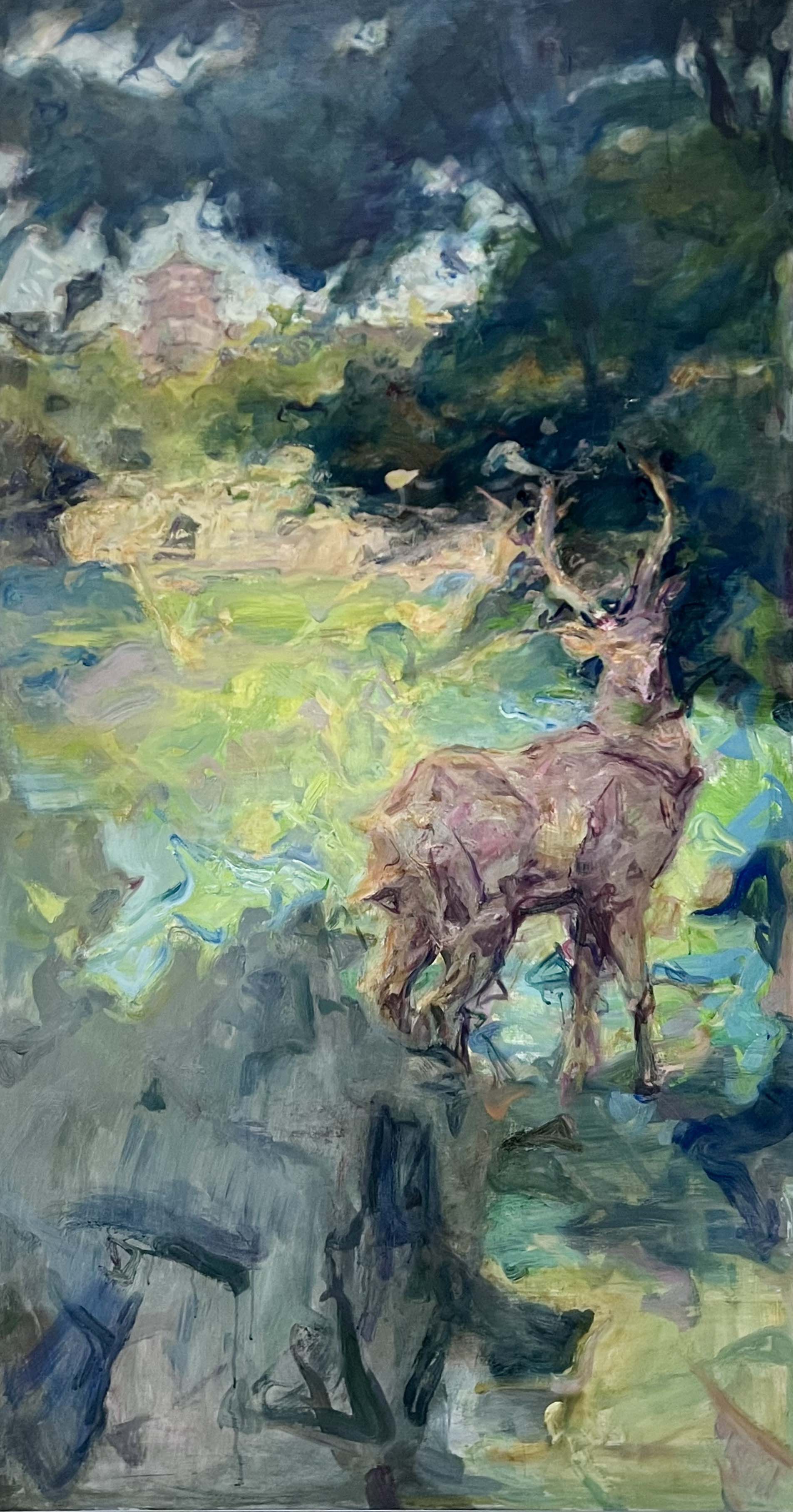 "Shadows of the Garden" Oil Painting