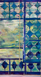 "Shadows of the Garden" Oil Painting