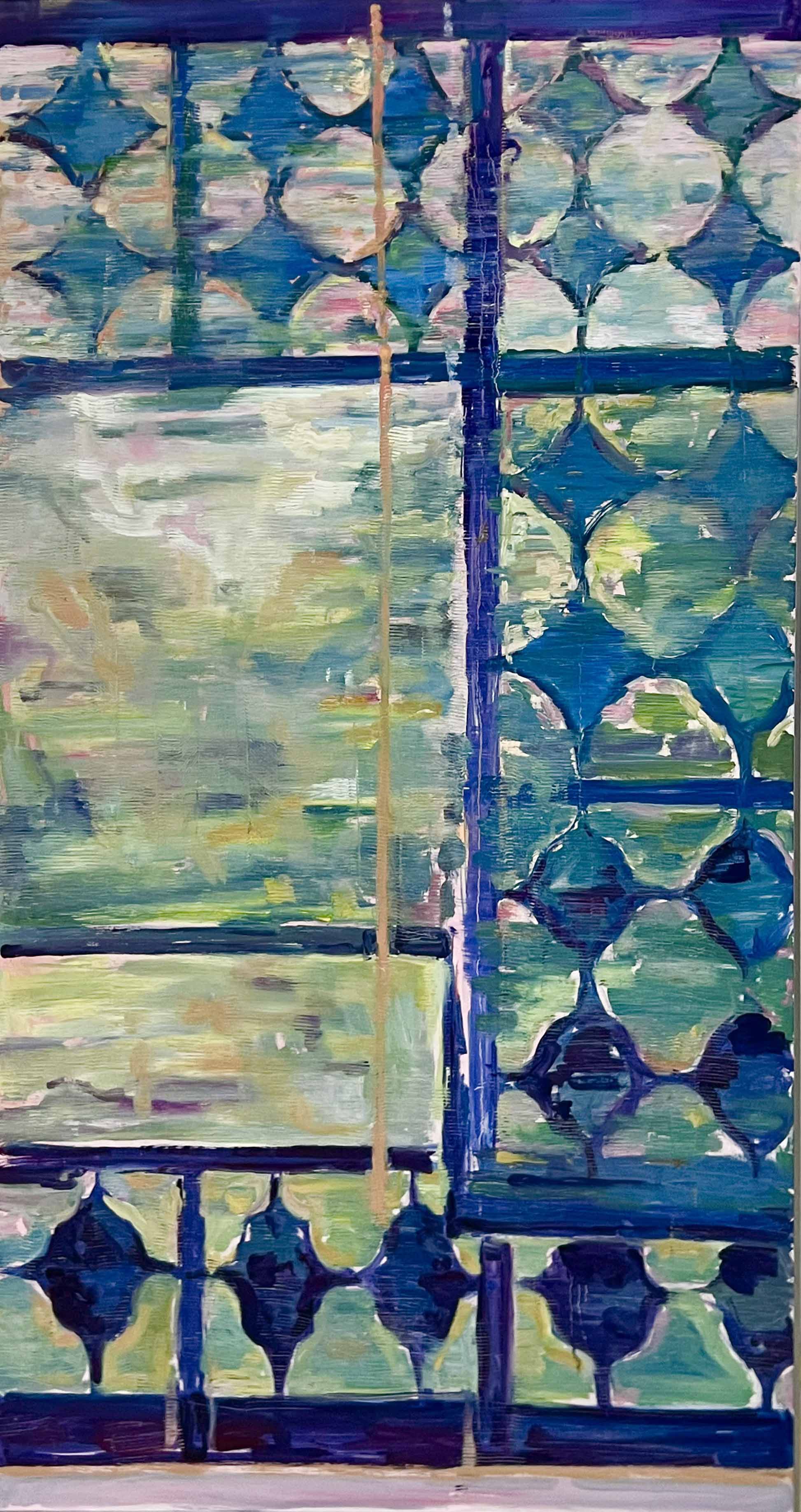 "Shadows of the Garden" Oil Painting