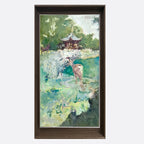 "Shadows of the Garden" Oil Painting