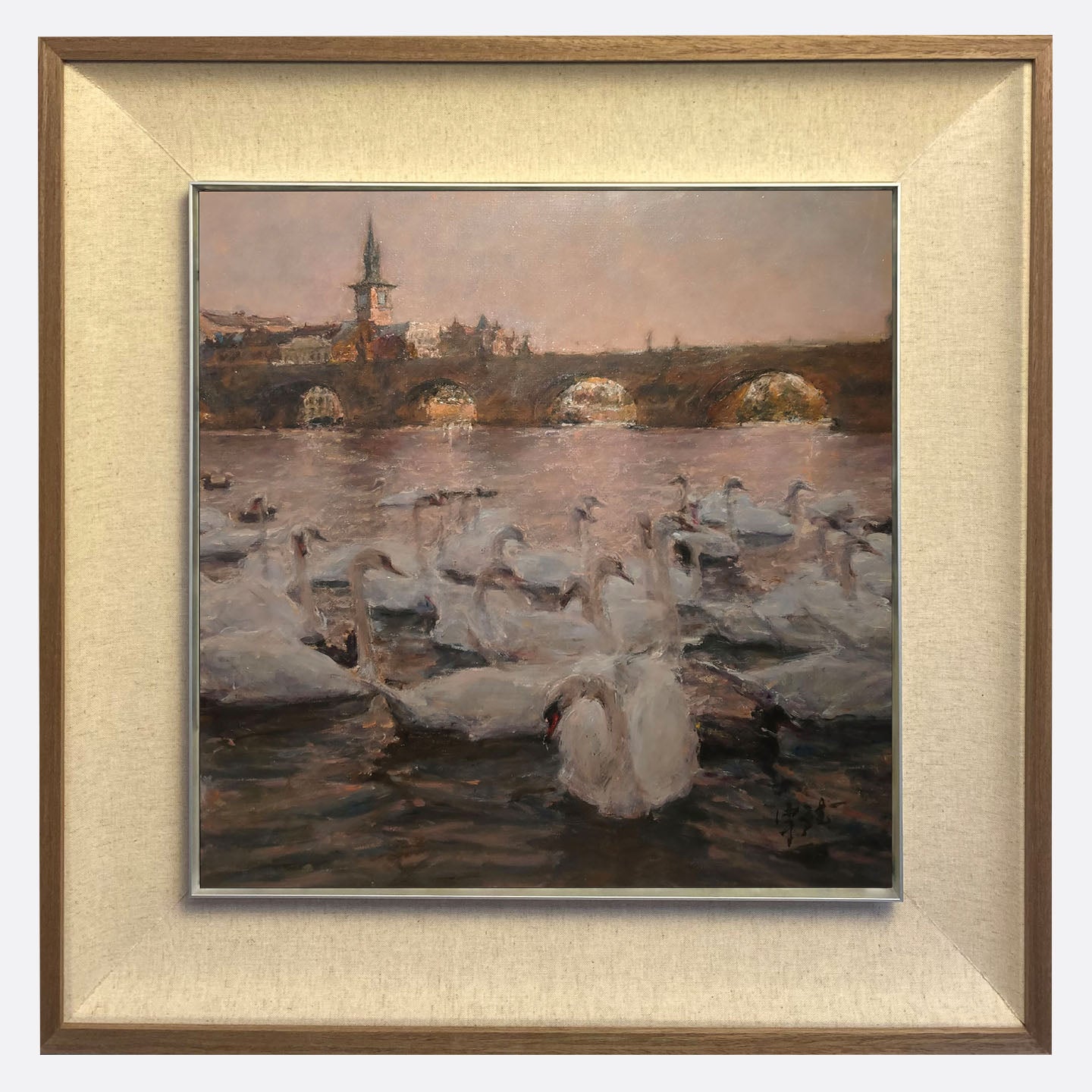 "Swan Collection02" Oil Painting