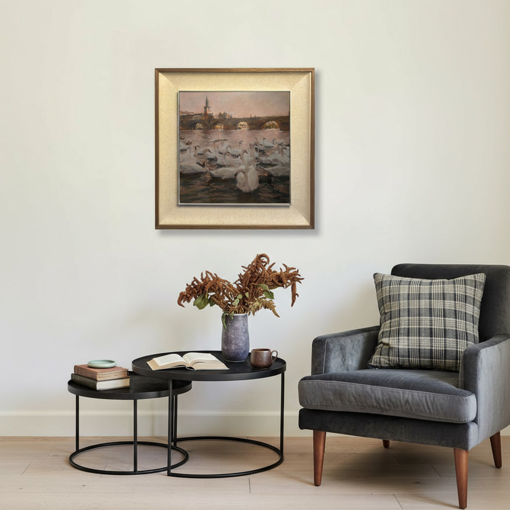 "Swan Collection02" Oil Painting