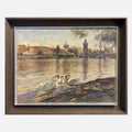 "Swans of the Vltava River Collection02" Oil Painting