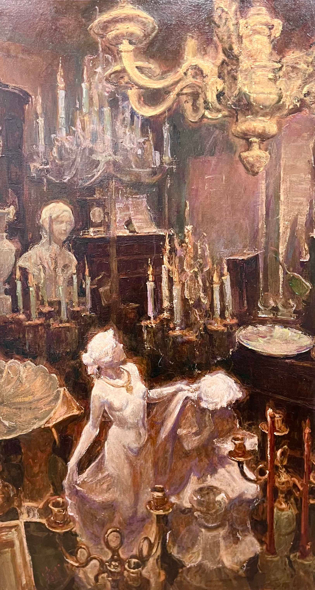 "The Candle Room" Oil Painting