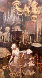 "The Candle Room" Oil Painting