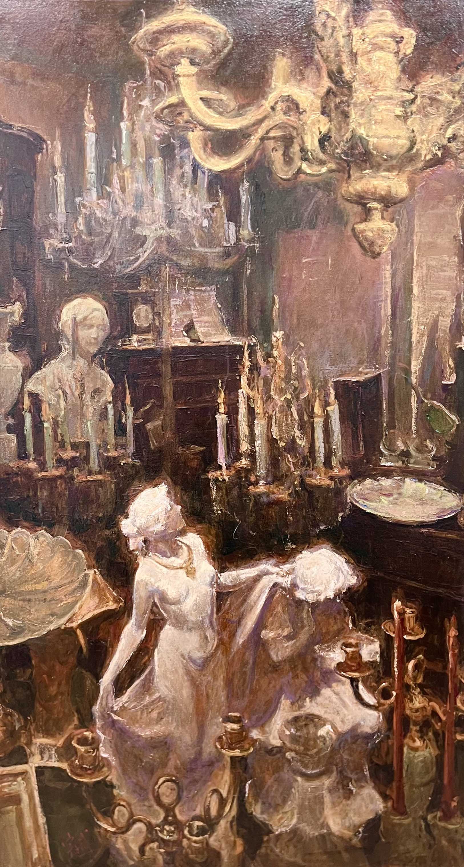 "The Candle Room" Oil Painting